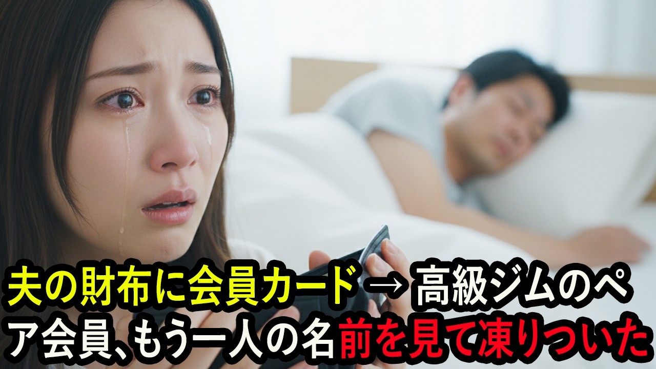 夫の財布に会員カード → 高級ジムのペア会員、もう一人の名前を見て凍りついた