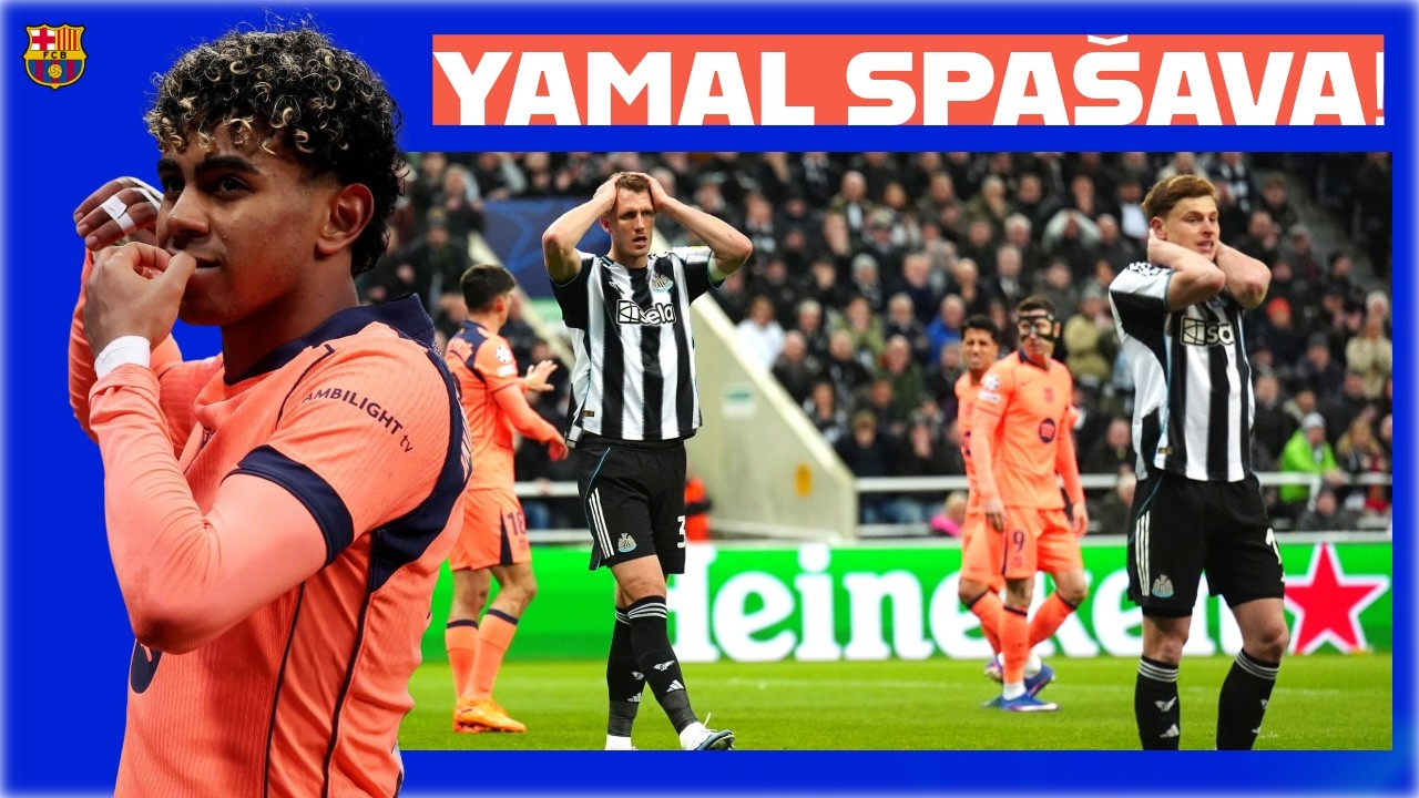 REMI UZ DOSTA SREĆE! TVRD MEČ U ENGLESKOJ! - Newcastle vs Barcelona 1-1 (Liga prvaka)