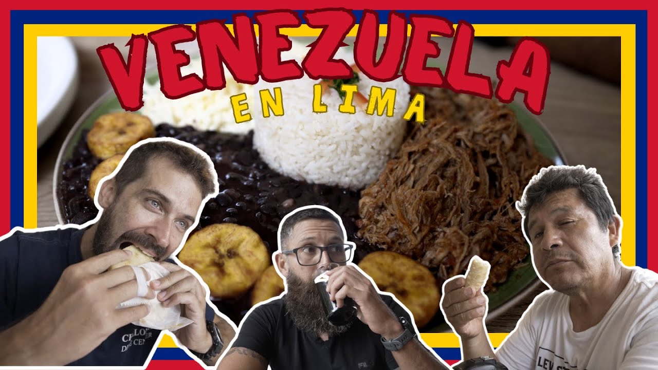 Probamos comida Venezolana en Lima, nos gustó o no? Luciano y Tejadita comiendo todo.