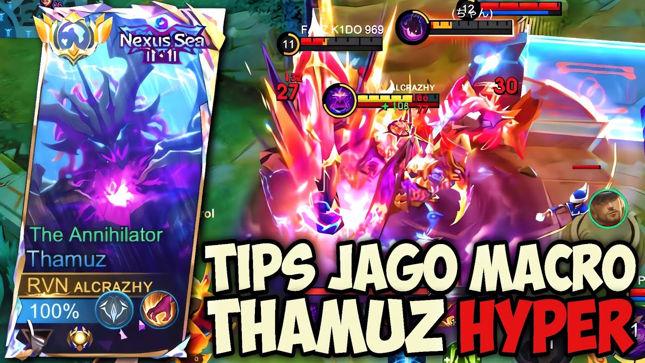 TUTOR LENGKAP MAIN THAMUZ HYPER ITEM ATTACK SPEED‼️GAMEPLAY TOP GLOBAL THAMUZ - MLBB