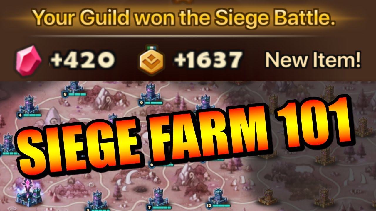 SIEGE FARM LIKE A PRO (IN DEPTH GUIDE) - Summoners War