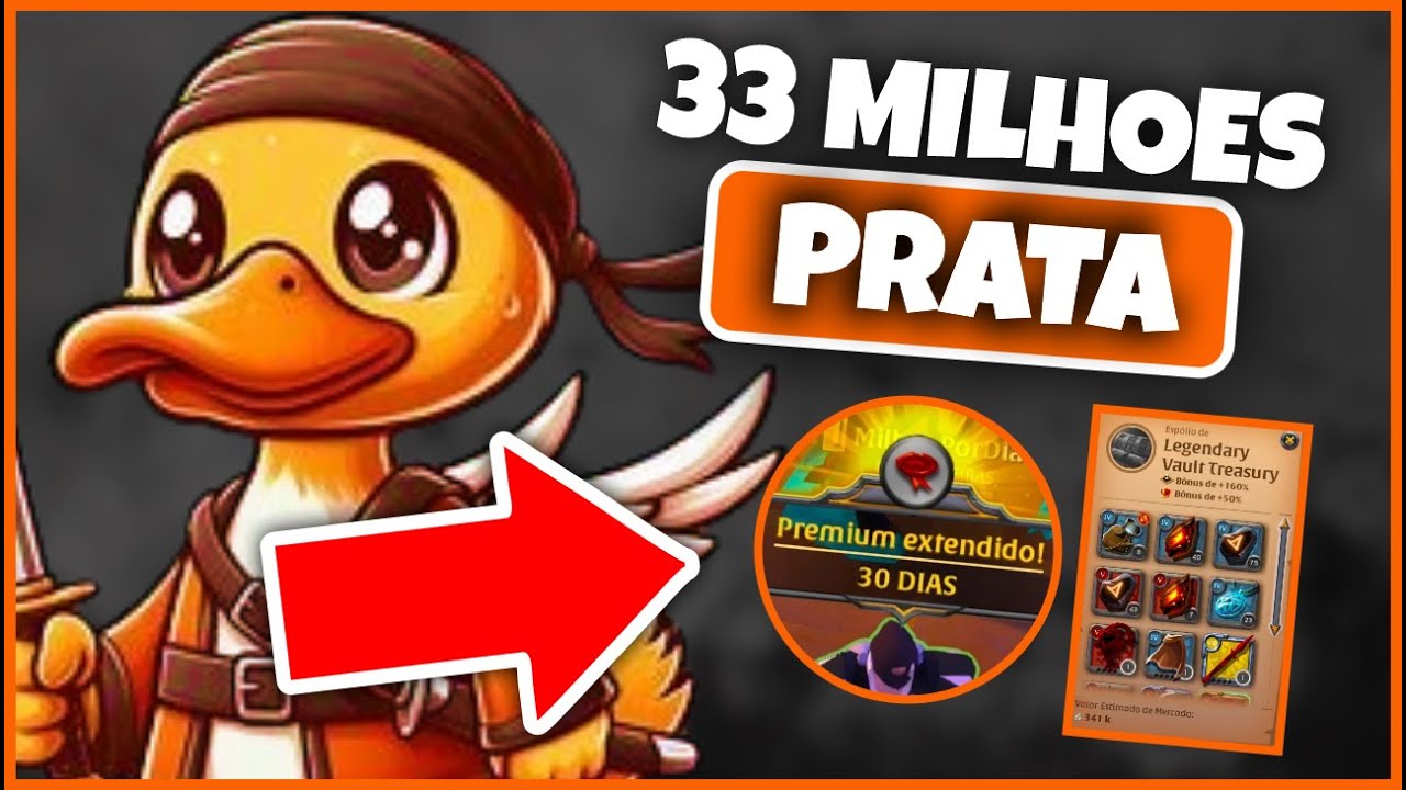 Como Fazer 33 MILHOES DE PRATA no Albion Online e Comprar a PREMIUM