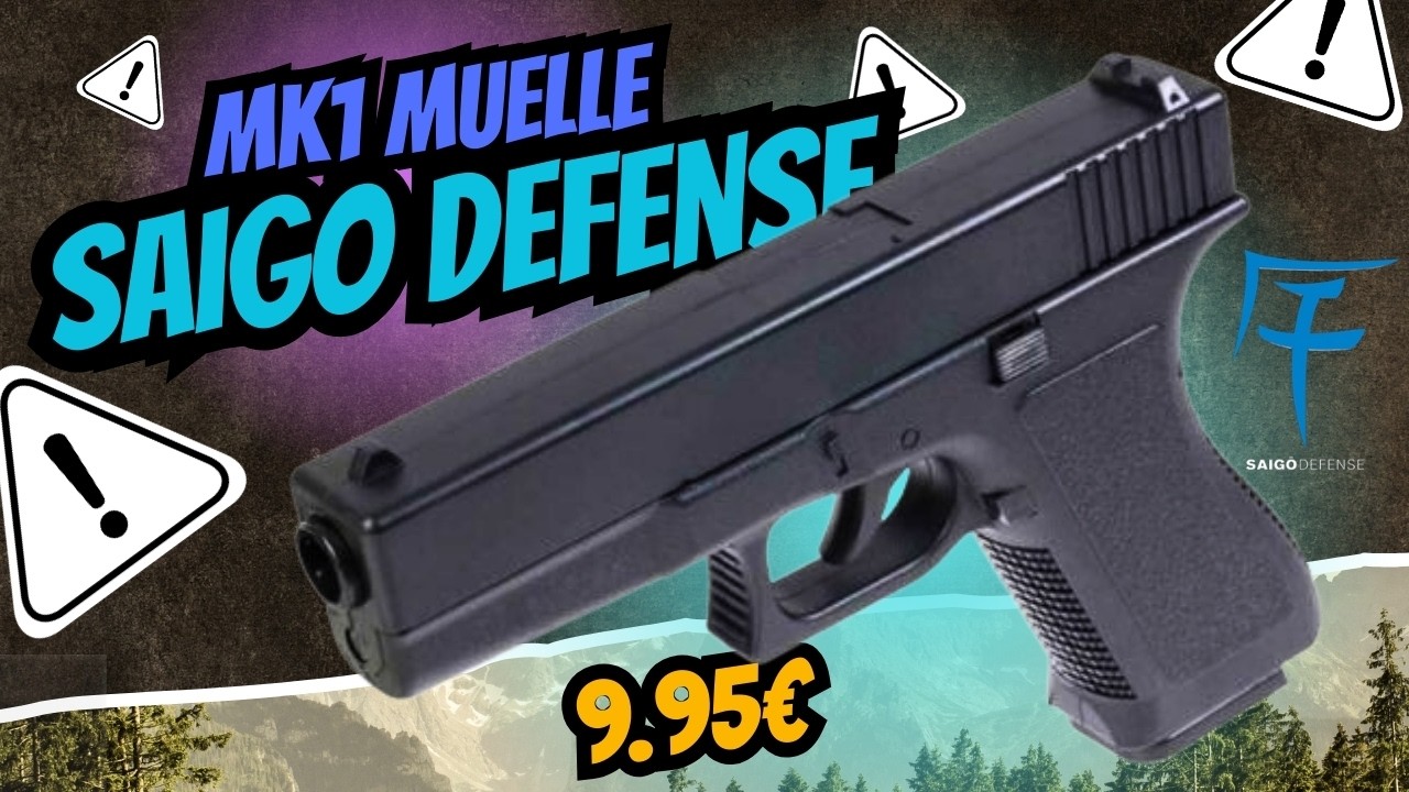 🔫 ¿Es esta LA MEJOR PISTOLA de MUELLE? Probamos la SAIGO DEFENSE MK1