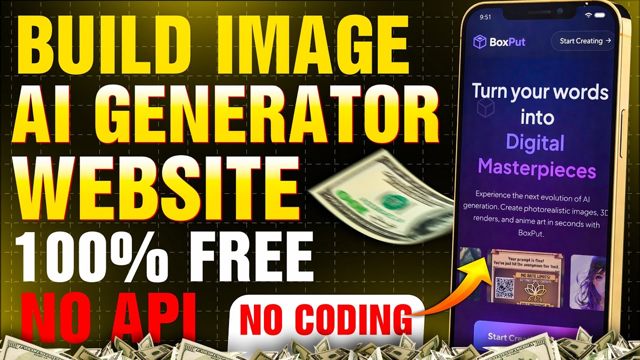 Build Your Own AI Image Generator Website — 100% FREE (No API)