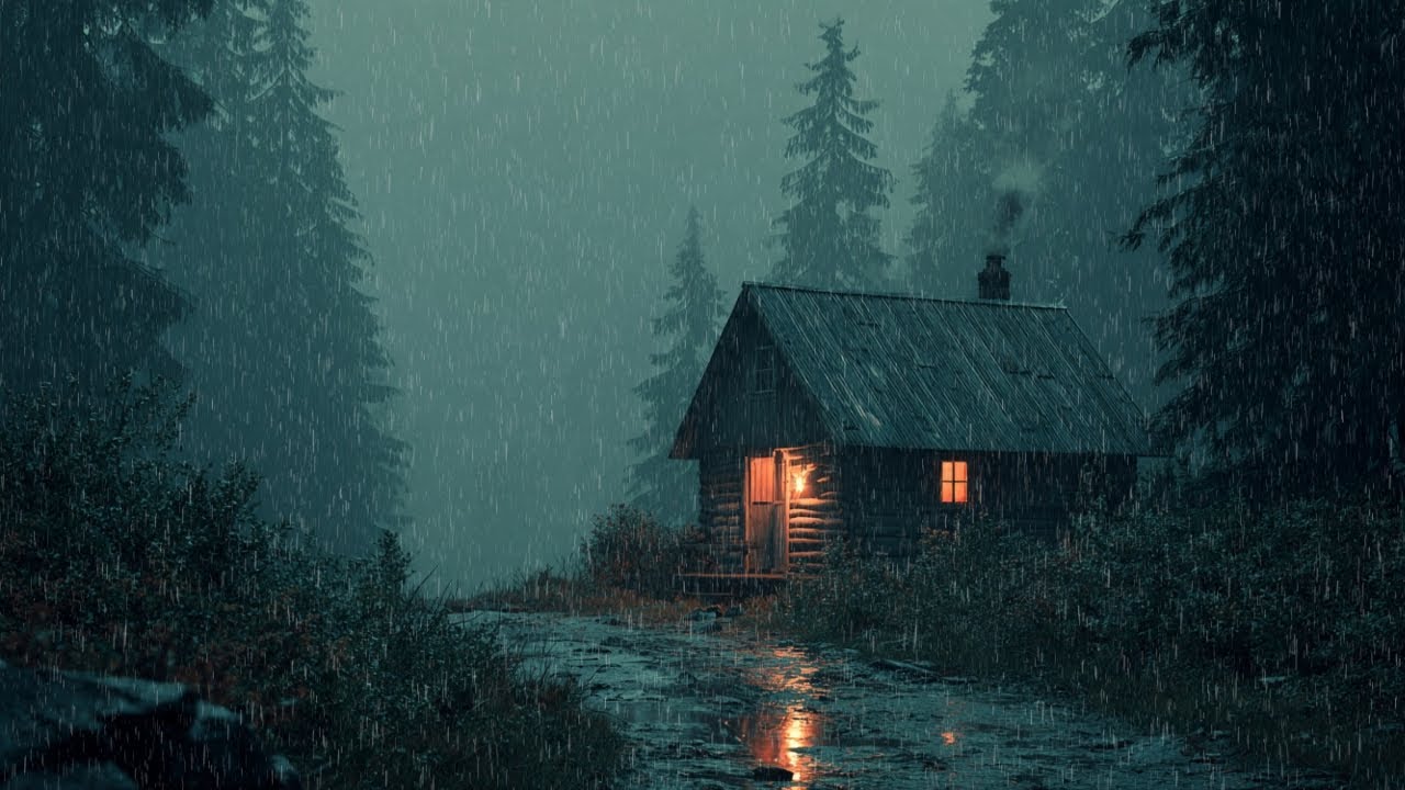 Cozy Rain 🌧️ Warm Night Ambience for Deep Sleep & Relax