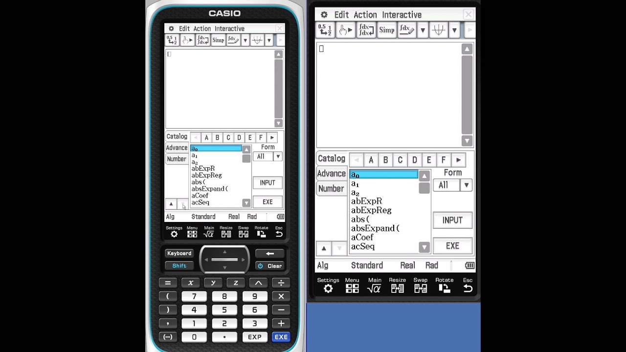 Classpad fx-CP400 Geometry, Part I (incorrect)