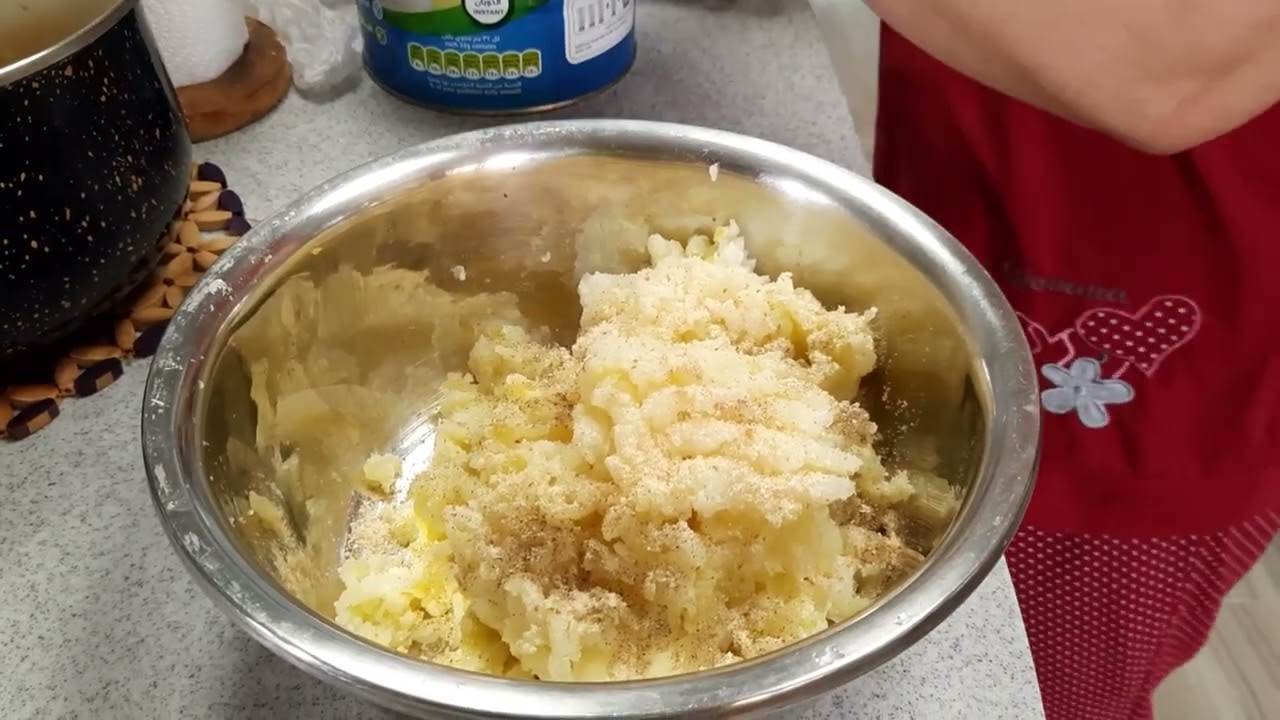 Potato balls with chicken