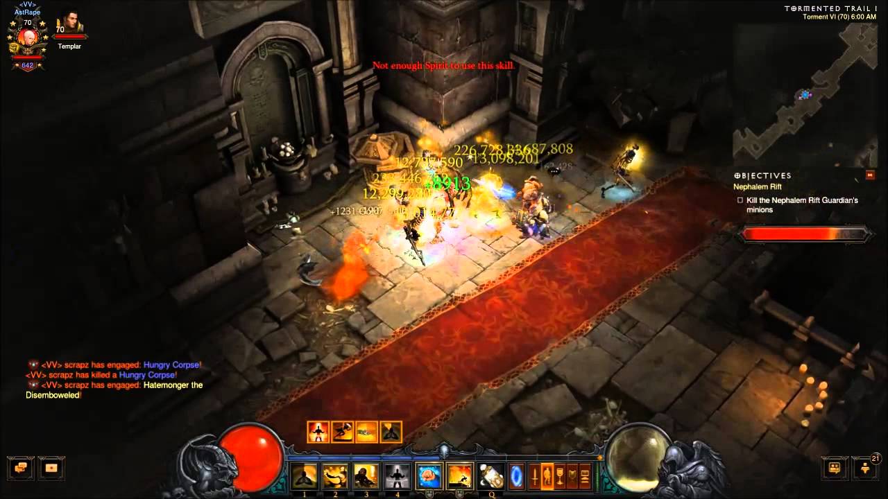 Monk Solo T6 Rift - Raiment Of Thousand Storms [Diablo RoS 2.0.6 ]