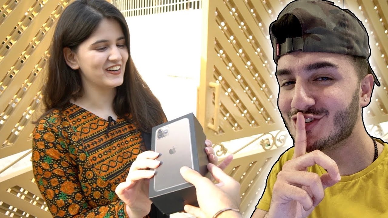 She wasn't expecting this! (New iPhone 11 Giveaway)