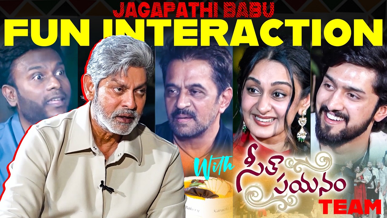 Actor Jagapathi Babu Fun Interaction with Seetha Payanam Team | Niranjan, Aishwarya | Arjun | TFPC