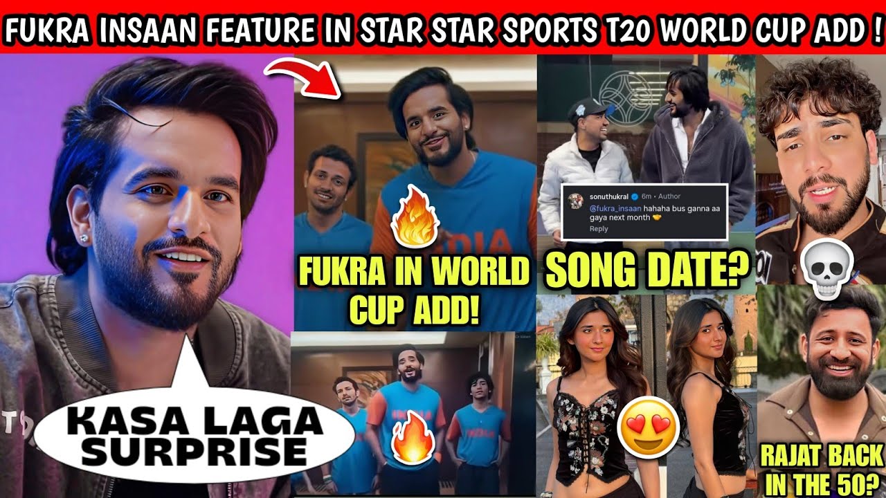 OMG!🤯 Fukra Insaan In Star Sports T20 World Cup India Add | Fukra Kanika Song Date | Elvish Rajat ?