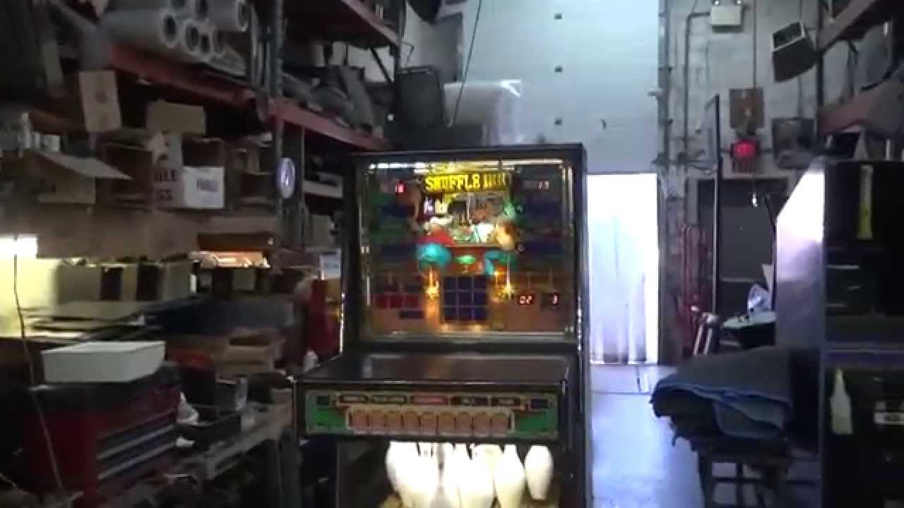 #667 Williams SHUFFLE INN Shuffle Bowling Alley shown by Wallace Williams! TNT Amusements