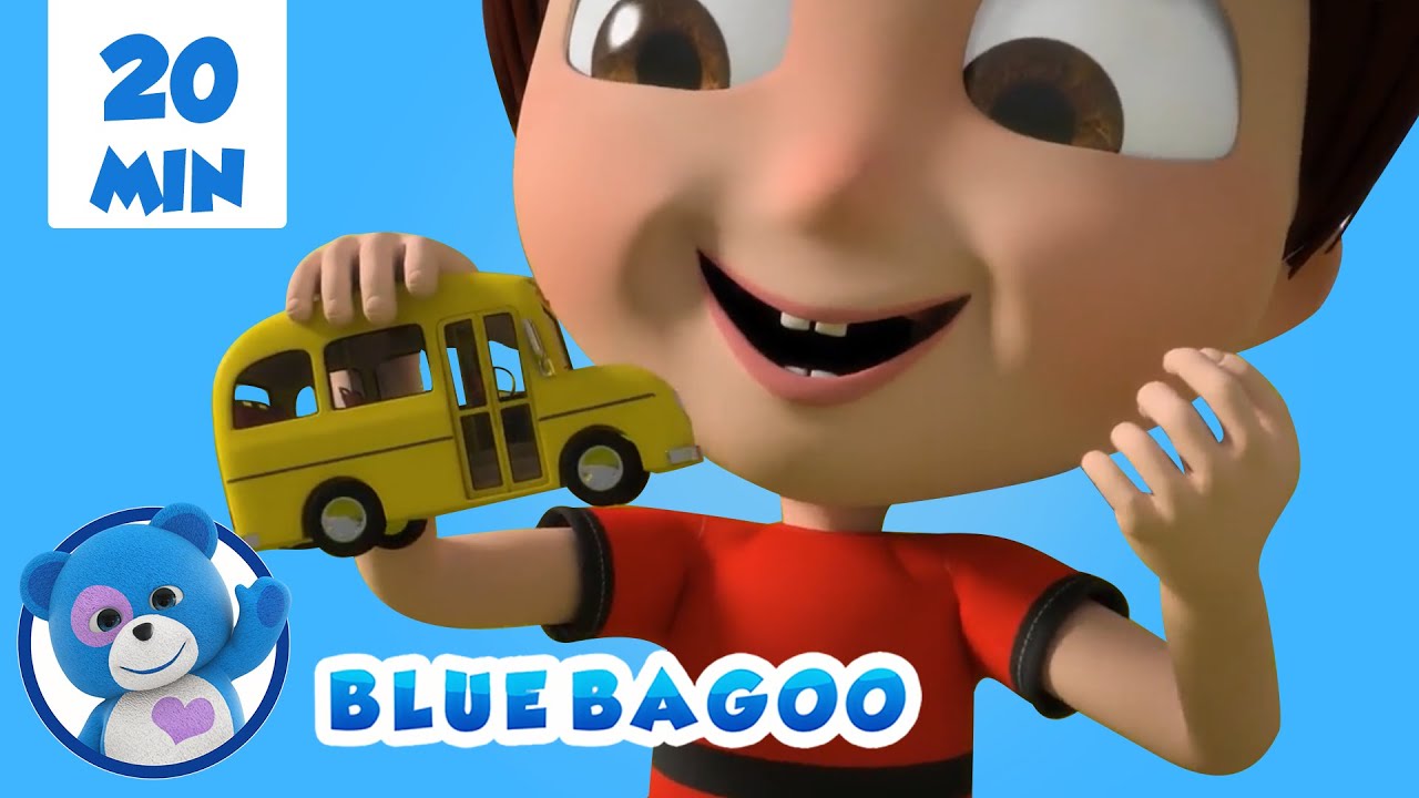 Wheels on the Bus and More | Blue Bagoo | Kids Songs and Nursery Rhymes