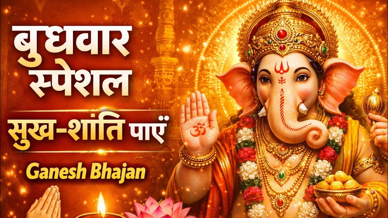बुधवार को यह गणेश भजन जरूर सुनें 🌺 | घर में आएगी सुख-शांति | Ganesh Bhajan 2026