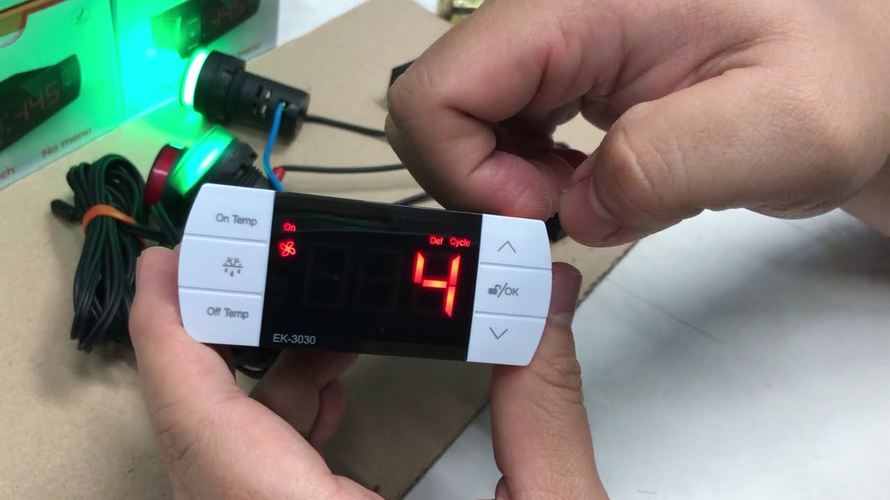 Elitech EK-3030 2sensor วิธีใช้งานและตั้งค่าคอนโทรลอุณหภูมิตู้แช่แข็ง(ฟรีซ)และห้องเย็น by Cypher Tek