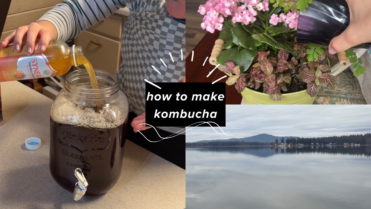 KOMBUCHA MAKING | Day in the Life of a First Time Mom | Chill day in my kitchen | Cook with me