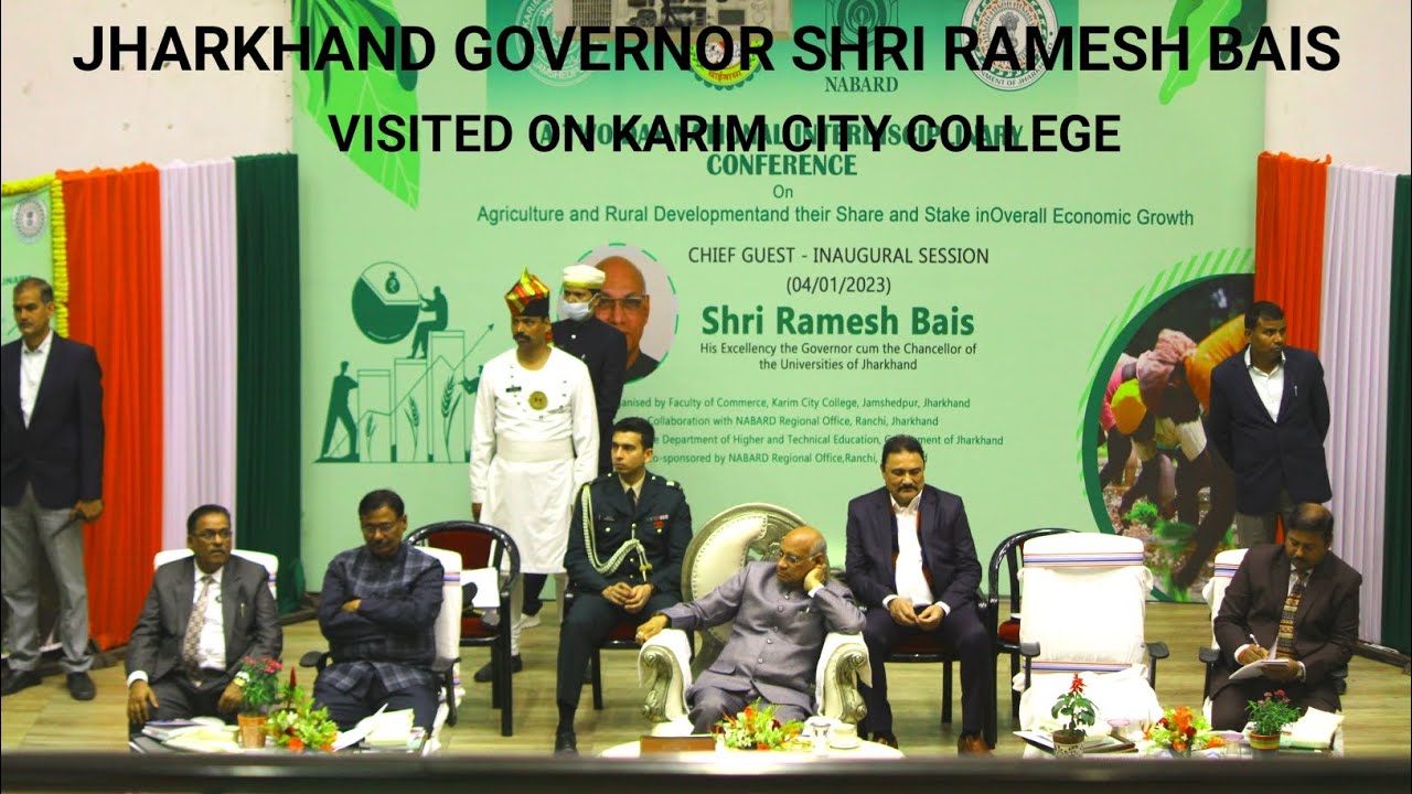 JHARKHAND GOVERNOR || Shri Ramesh Bais || Visited on Karim city college Jamshedpur