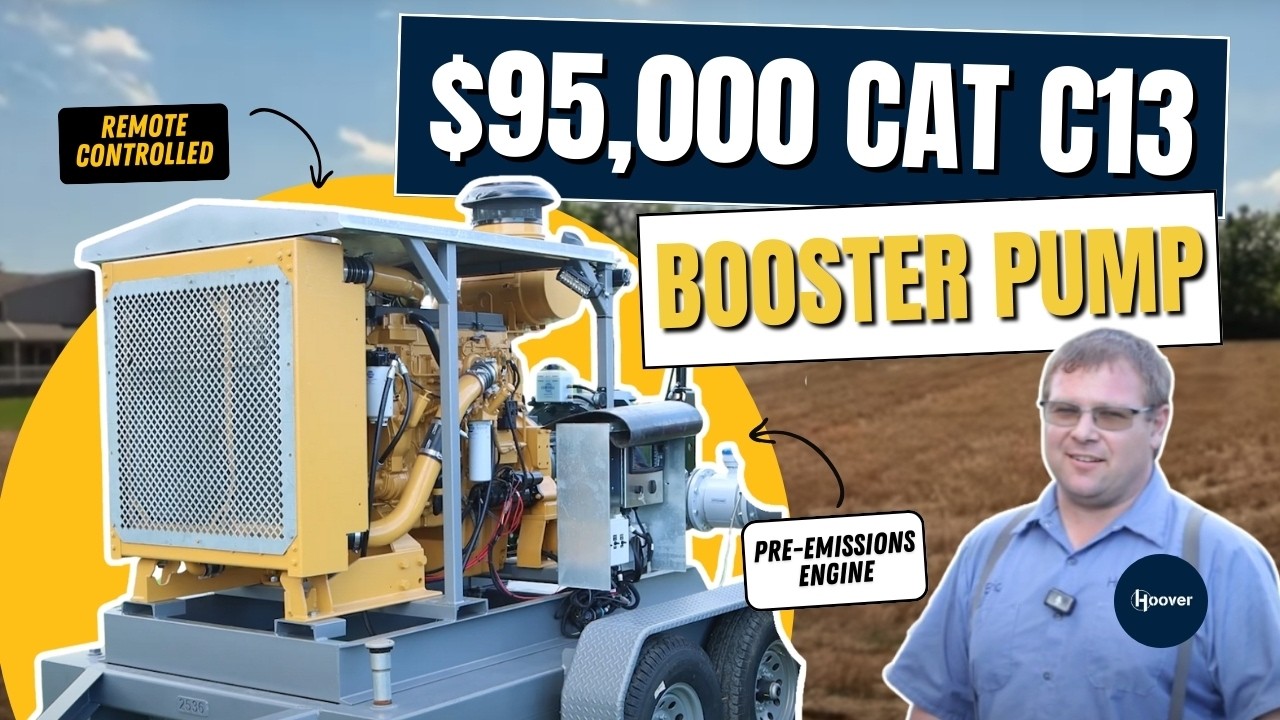 Manure Dragline  $95K Booster Pump | CAT C13 Engine + Remote Control Features
