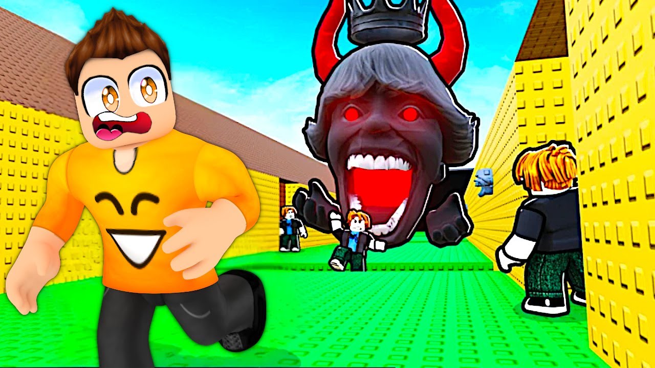 UCIEKAM PRZED DUŻĄ STRASZNĄ GŁOWĄ 67 w ROBLOX!