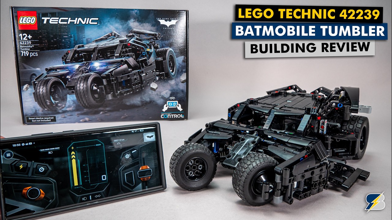 LEGO Technic 42239 Batmobile Tumbler - Detailed Building Review & App Test