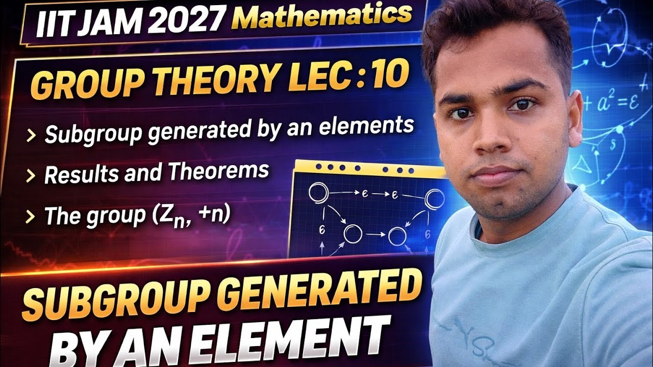 #IIT JAM 2027 | MATHEMATICS Subgroup generated by an elements #The group (Zn ,+n)  Maths by Umesh 