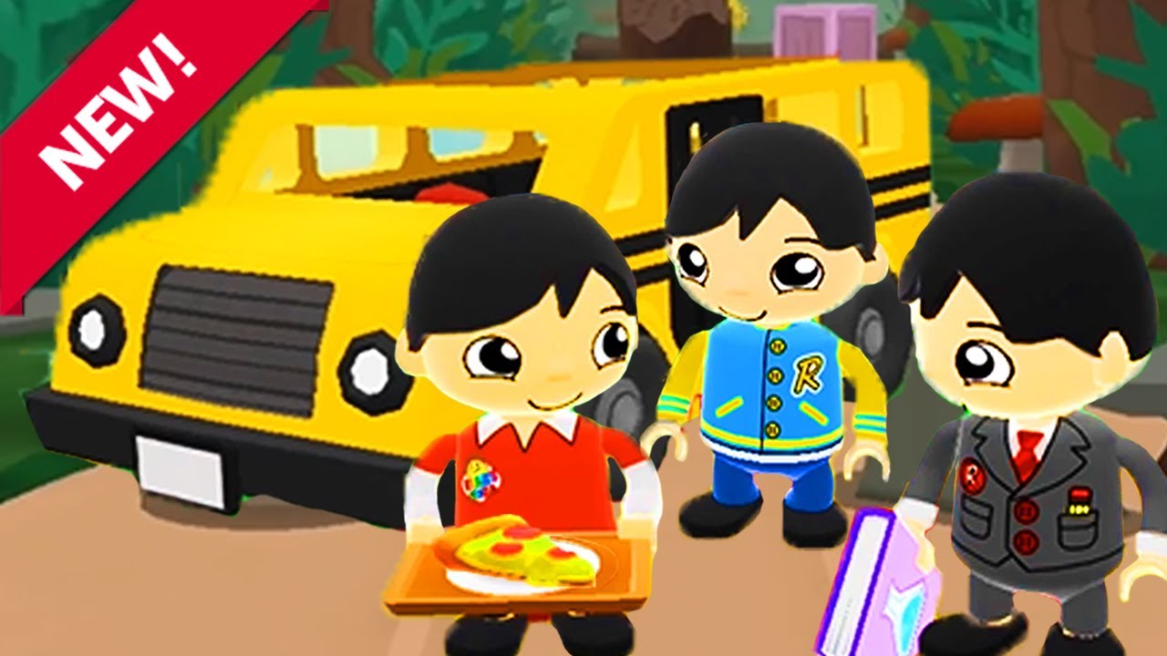 3 New Tag with Ryan Characters + School Bus - Gameplay