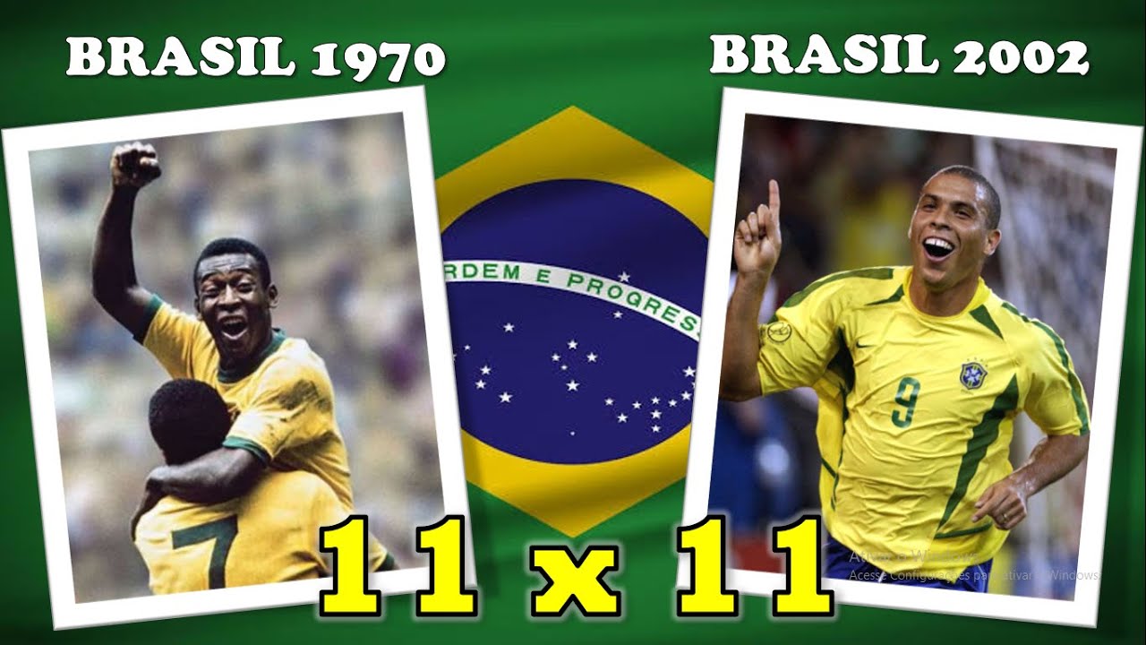 BRASIL 1970 VS. BRASIL 2002 - 11X11.