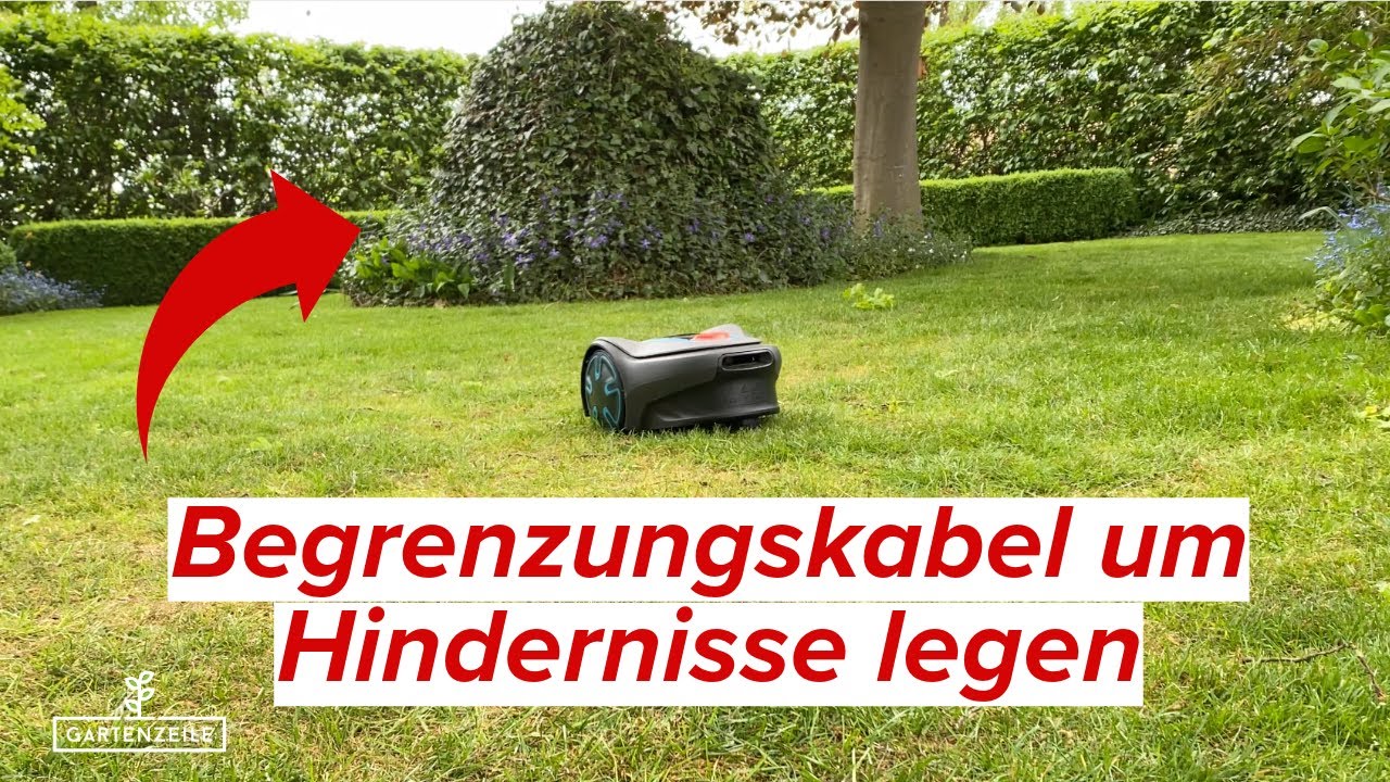 Mähroboter Begrenzungskabel um Hindernisse verlegen - auch nachträglich - Schritt für Schritt!