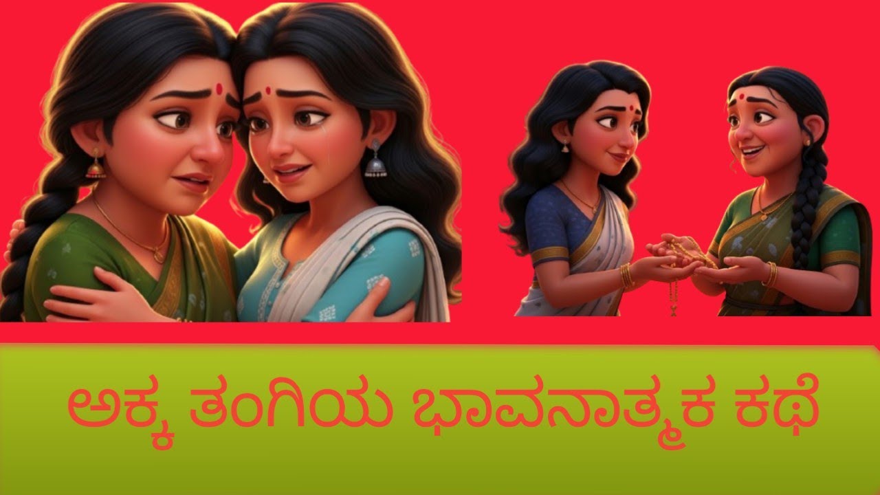 ಅಕ್ಕ ತಂಗಿಯ ಭಾವನಾತ್ಮಕ ಕಥೆ | kannada cartoon video 