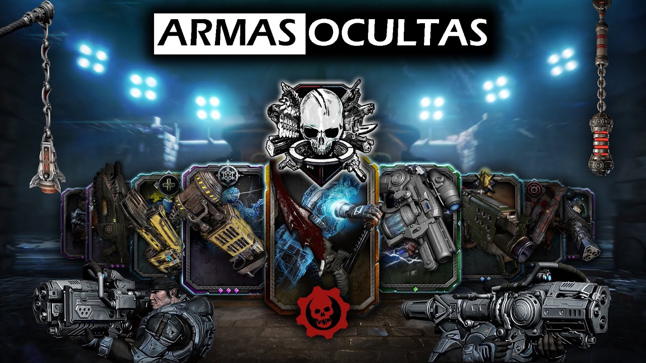 TODAS las armas míticas escondidas en gears of war