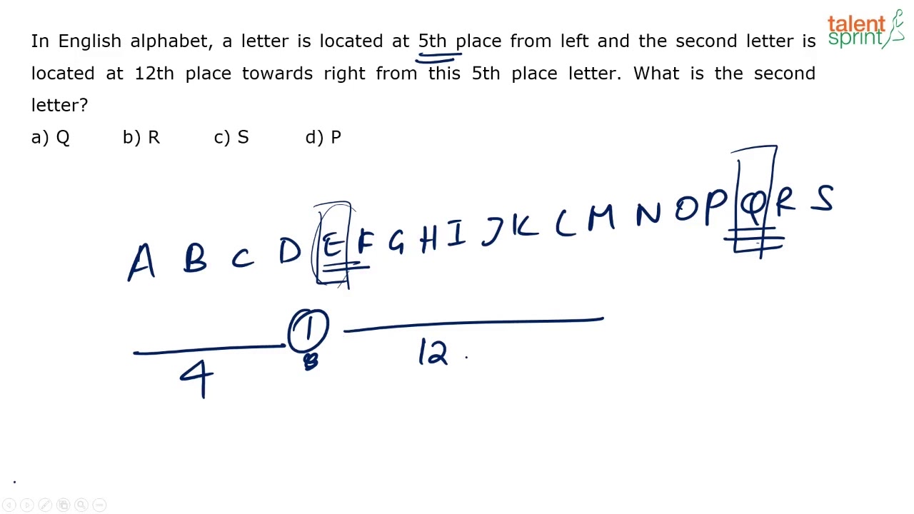 Alphabet Test Reasoning Tricks | Alphabet | Additional Example 3 And 4 | TalentSprint Aptitude Prep