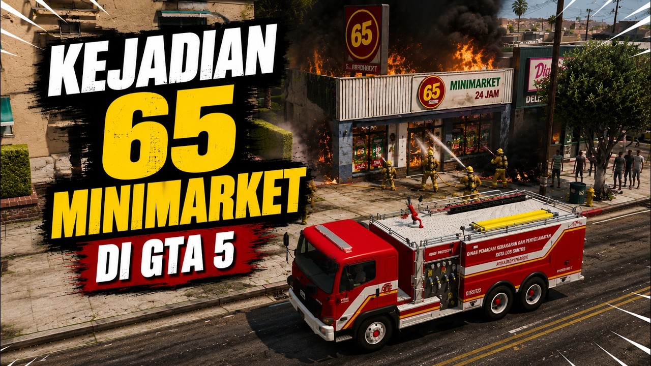 Kebakaran di Mini Market di GTA 5 #gta5 #gta5lspdfr