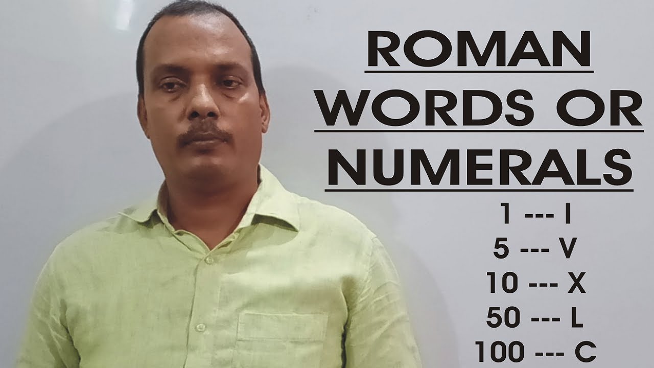 Roman Words or Numerals