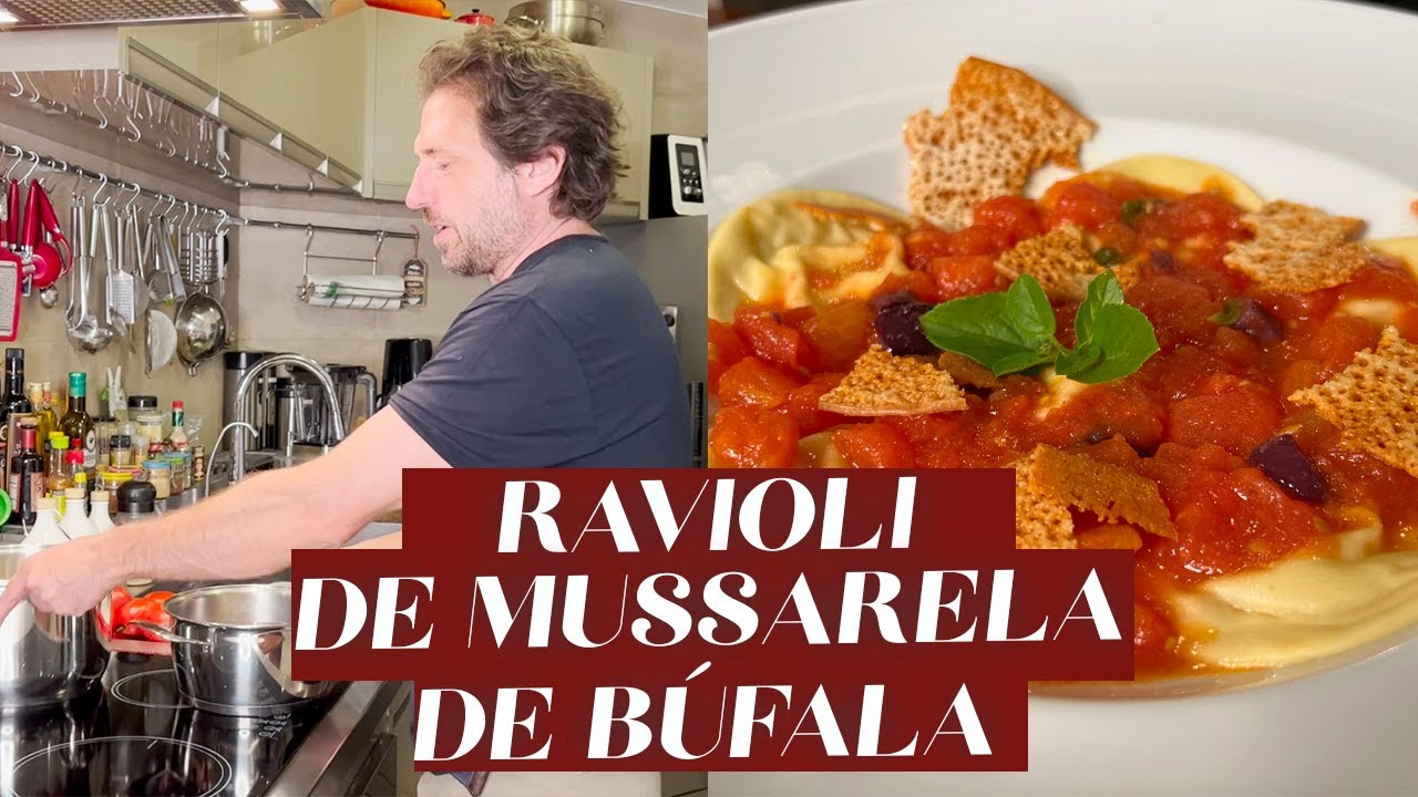 RAVIOLI DE MUSSARELA DE BÚFALA COM MOLHO DE TOMATE | CANAL AGRIDOCE