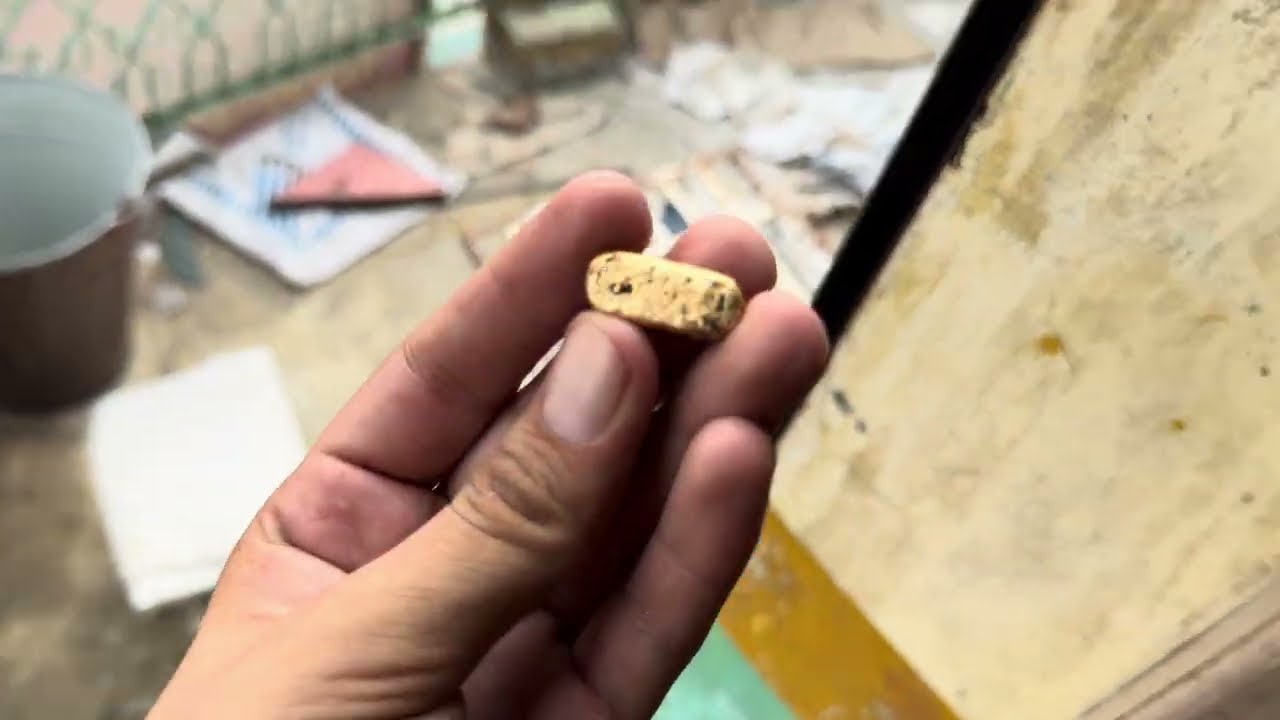 Black sand, gold recovery with mercury😱