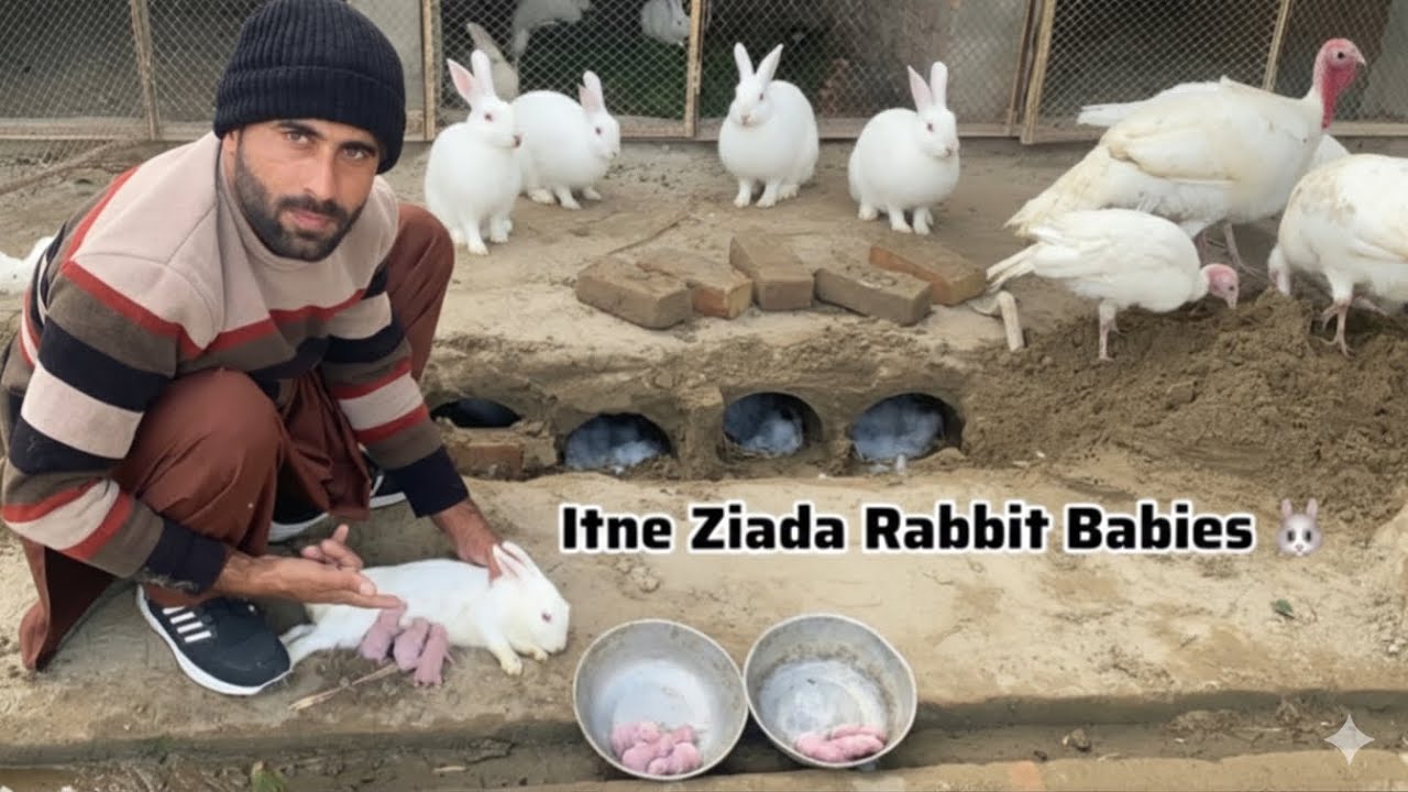 Rabbits na surprise Diya Itne Ziada Bachy😍How to Make Rabbit Cage🐇 Rabbit Farming in Colony System 