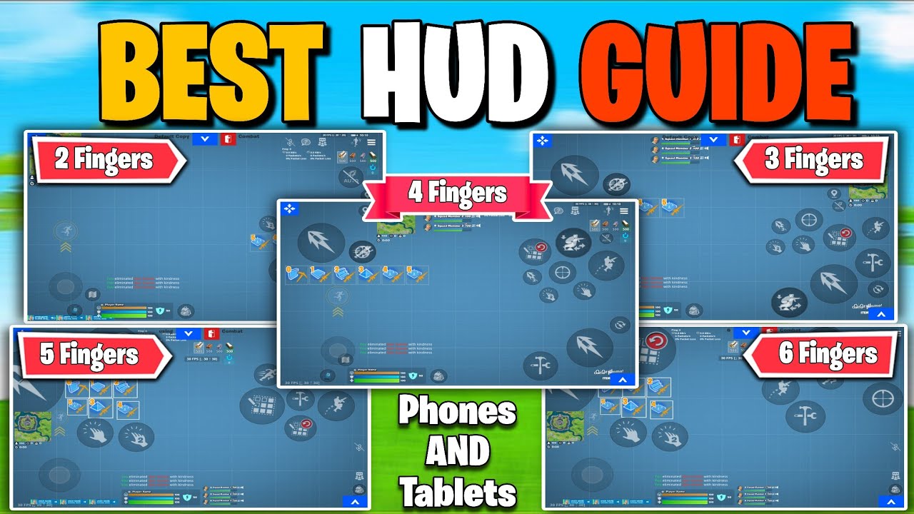 ЛУЧШИЙ гайд по Fortnite Mobile HUD! (HUD для управления от 2 до 6 пальцев)