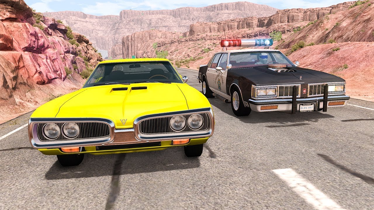 Police Chasing Street Racers #2 - BeamNG DRIVE