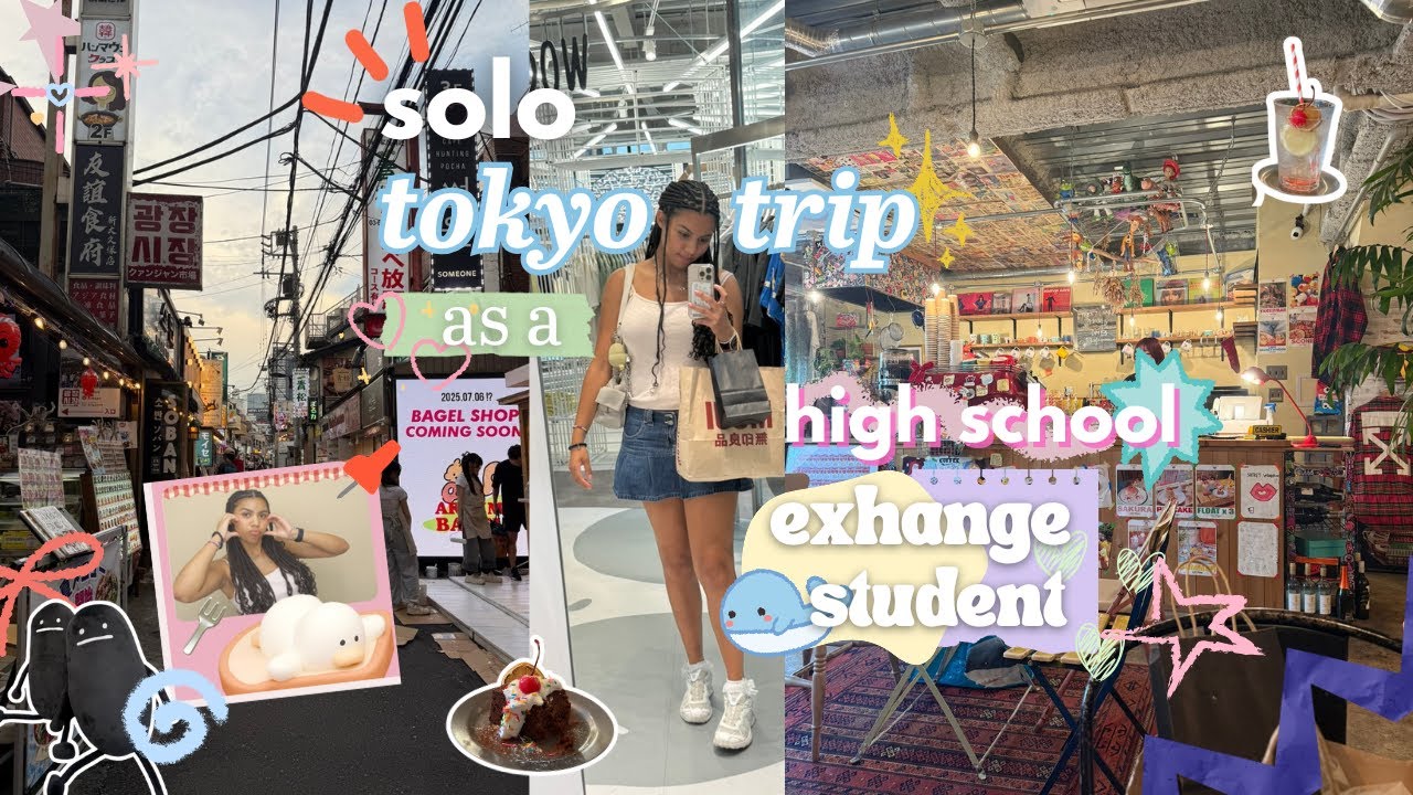 tokyo day trip as a high school exchange student in Japan ˚ ༘⋆🛍️｡🍣˚ *vlog* | YFU Summer Exchange