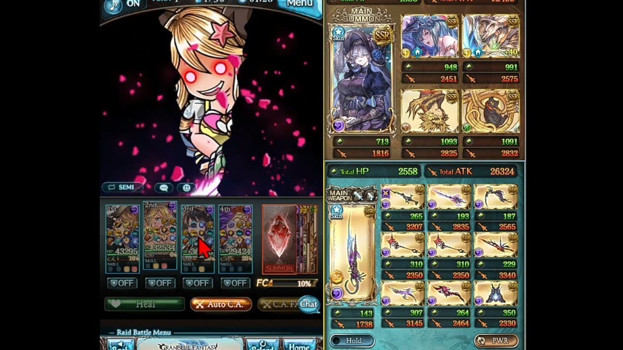 Granblue Fantasy - Hallessena Summer showcase VS Horus Low Budget Magna Grid - グランブルーファンタジー (ハレゼナ)