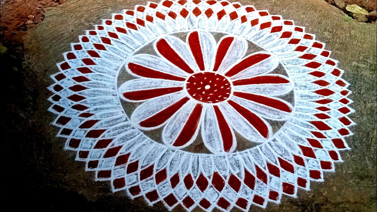 Pongal special traditional rangoli/ sankranthi muggulu/padi kolam/margazhi madham/Tamilar rangoli