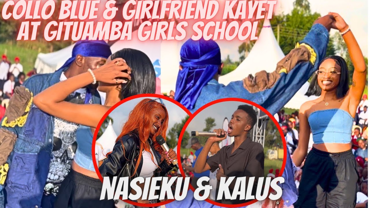 Collo Blue & Girlfriend Kayet Alongside Nasieku & Klaus Express Their Love At Gituamba Girls School