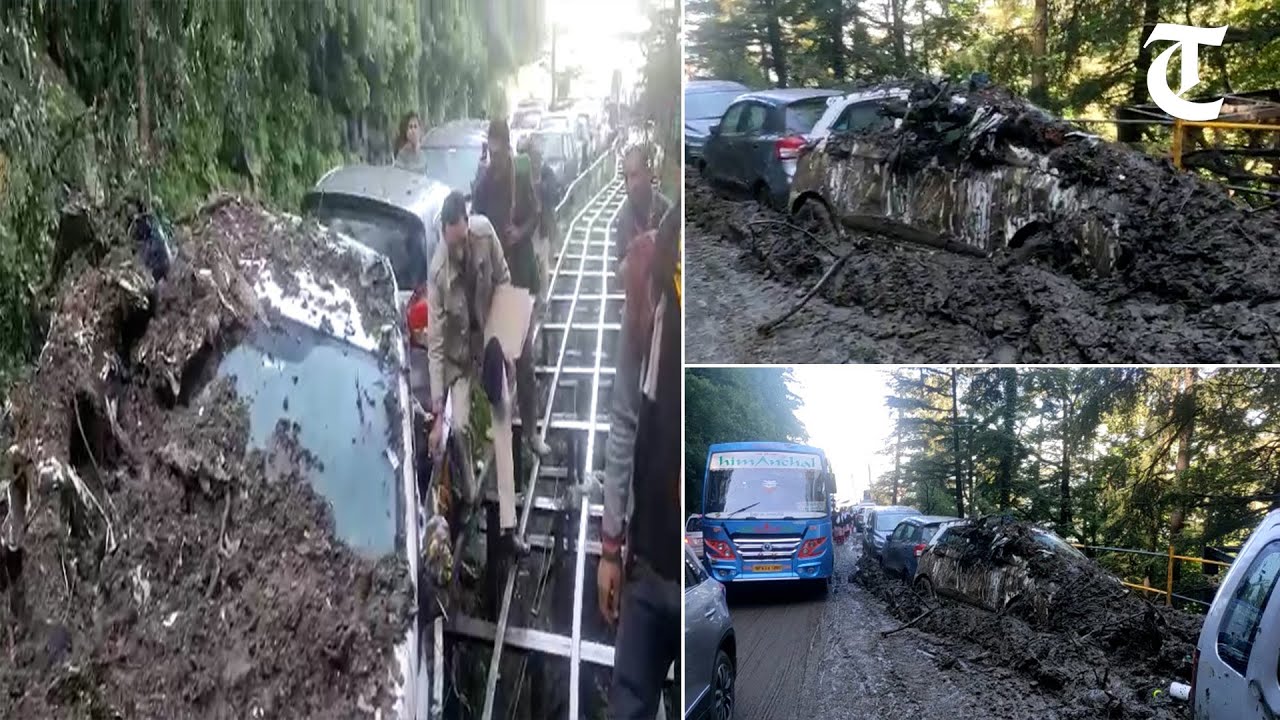 Schoolchildren face inconvenience as road in Shimla blocked following landslide