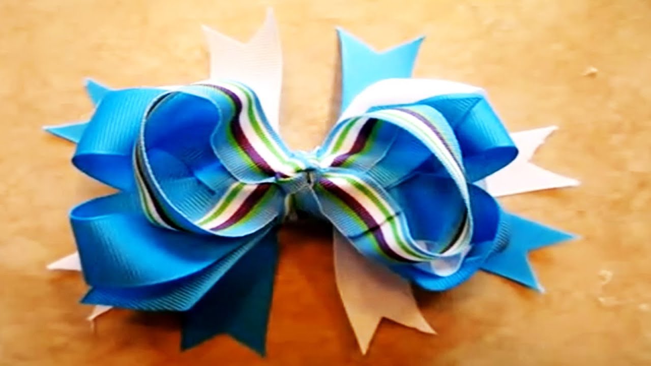 How To Make A Stacked Boutique Hair Bow