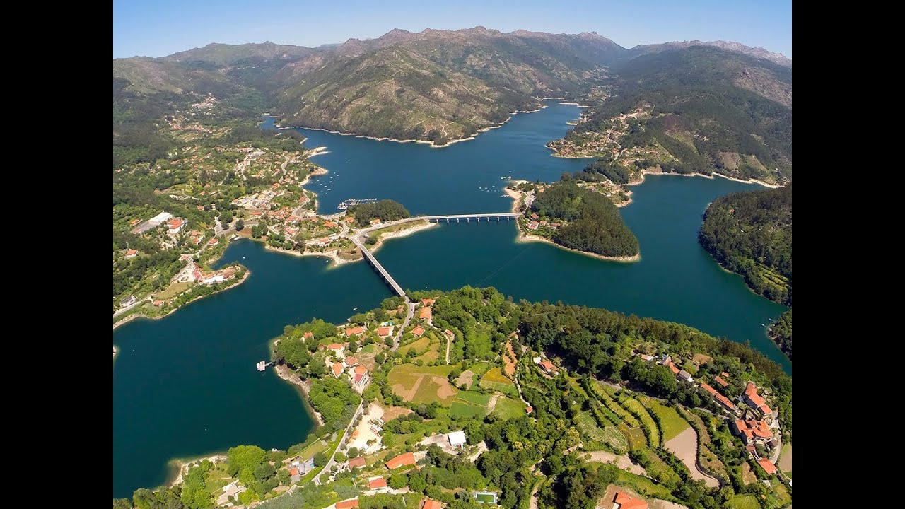 Gerês aerial view at Dusk - Barragem da Caniçada