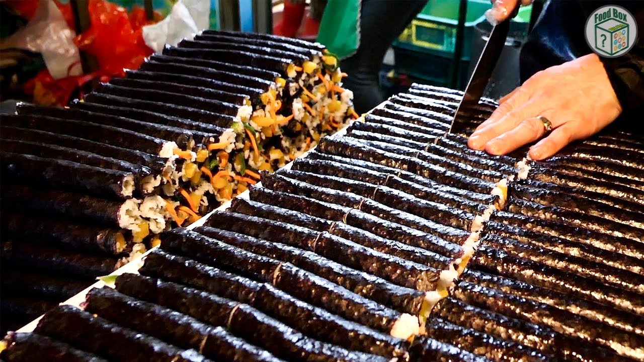 김밥 한줄에 350원!! 10줄에 3,500원!!! | 한개 175원 짜리 꼬마김밥| Mini Gimbap | korean street food