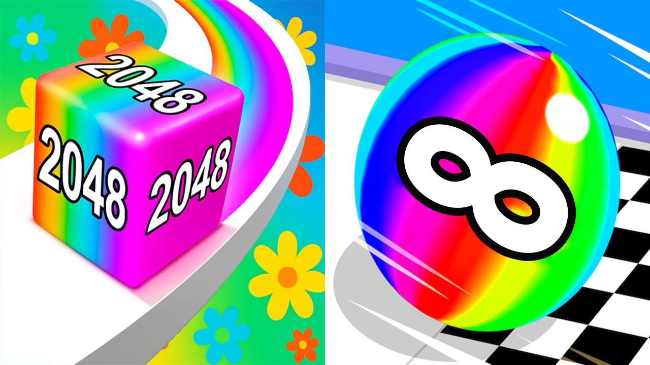 Jelly Run 2048 VS Ball Run 2048 Infinity - All Levels Gameplay Android iOS Ep 5