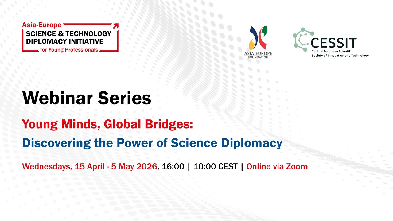 'Young Minds, Global Bridges' webinar series | 'Diplomacy Impacting Science' | 22 April 2026
