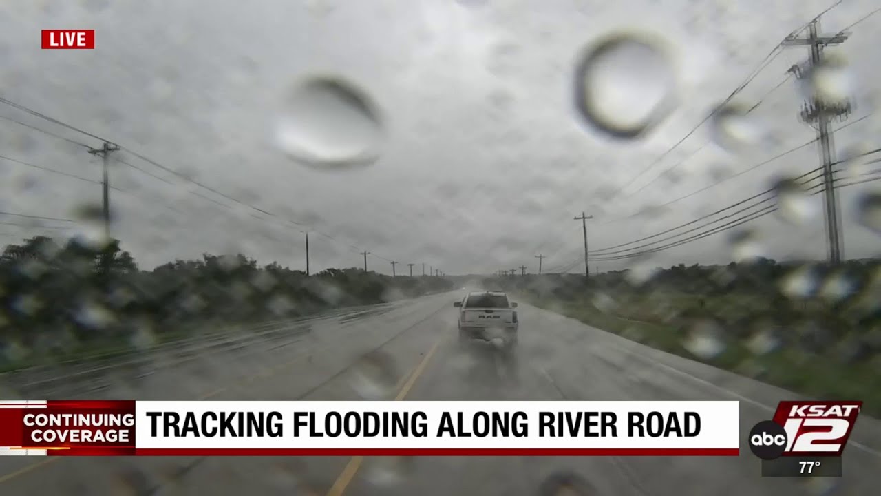 Tracking flooding along River Road in Comal County