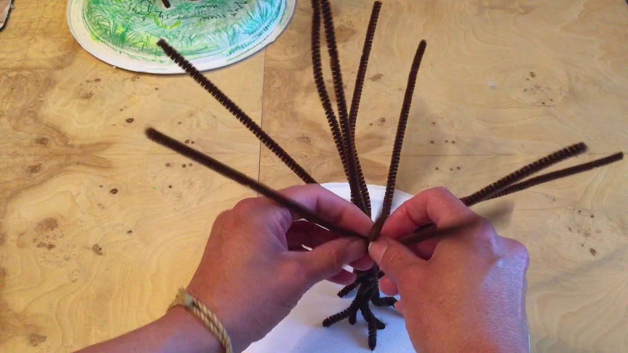 Pipe Cleaner Tree Project